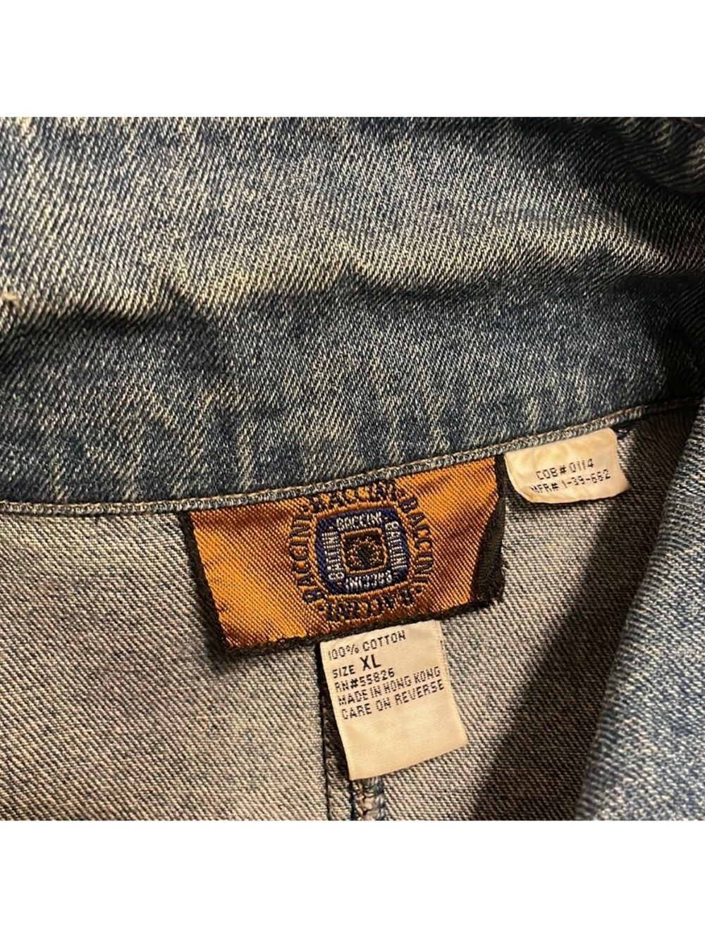 Baccini Classic Blue Denim Zip-Front Jacket Women's XL - Picture 8 of 9